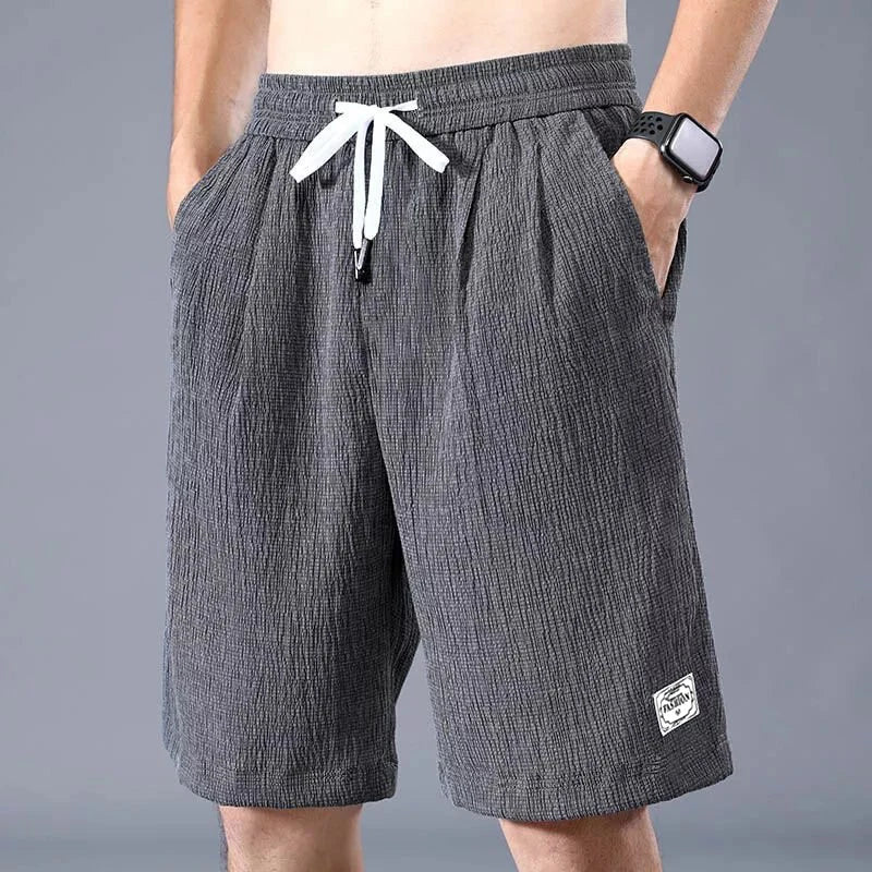 Men's Ice Silk Shorts Loose Fit, Breathable, Lightweight Sports & Casual Pants, Summer Cool XL-XXXL