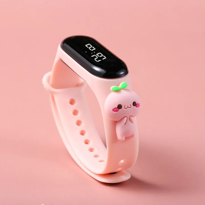 Kids LED Touch Watch Mickey Spiderman Sports Bracelet Waterproof