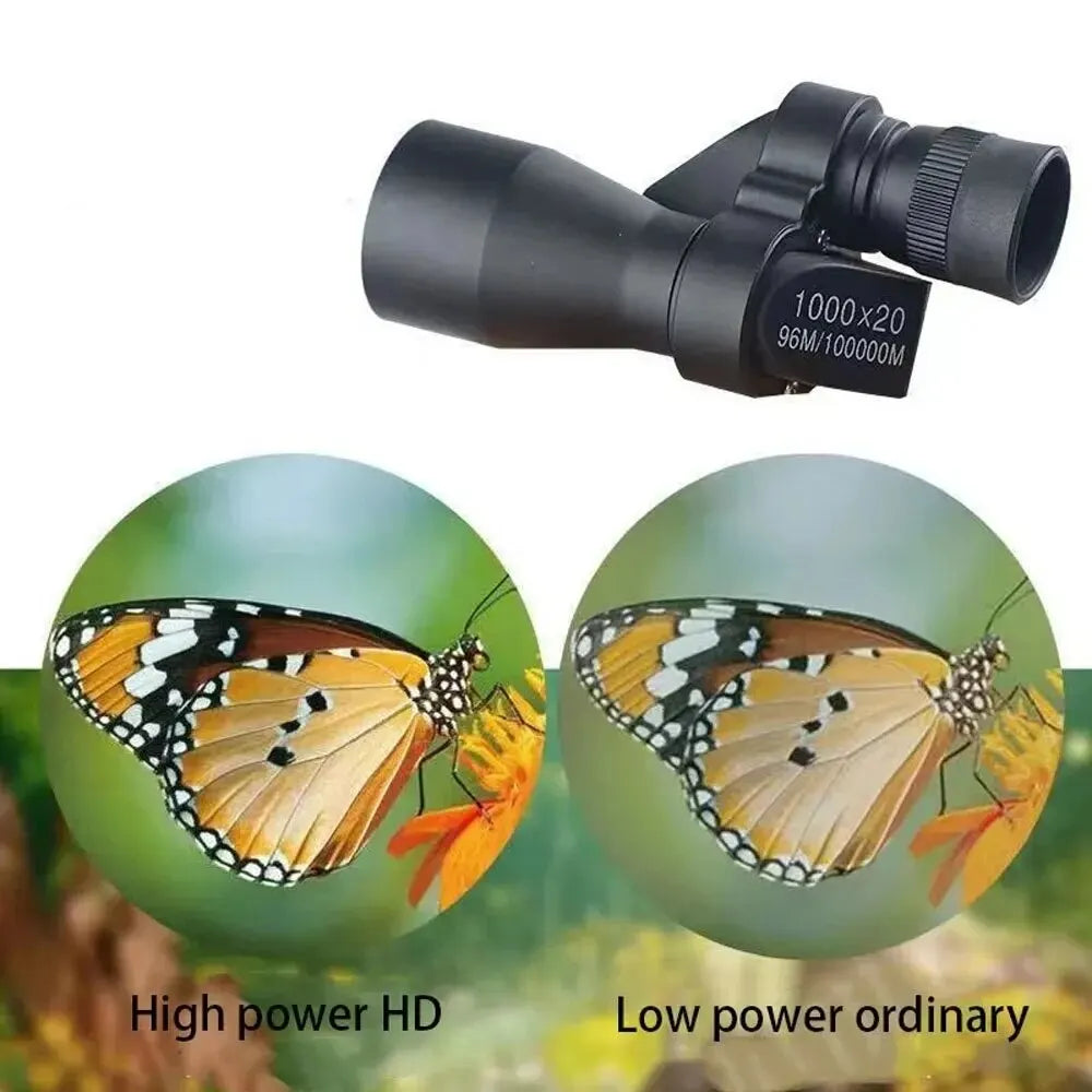 Portable HD Mini Metal Monocular Telescope for Hunting Camping Hiking