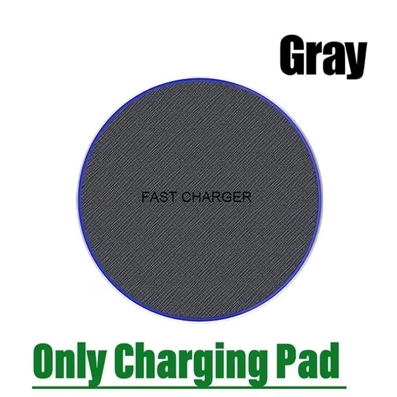 Ultra-Thin Fast Wireless Charger Pad for iPhone 15 14 Samsung S24 S23 S22