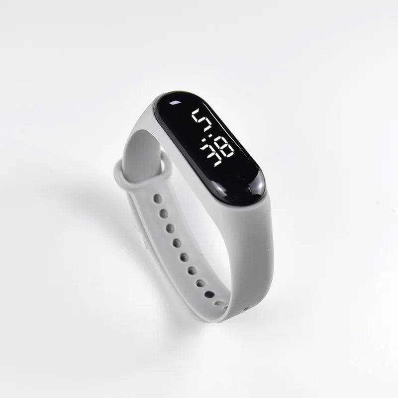 Kids LED Touch Watch Mickey Spiderman Sports Bracelet Waterproof