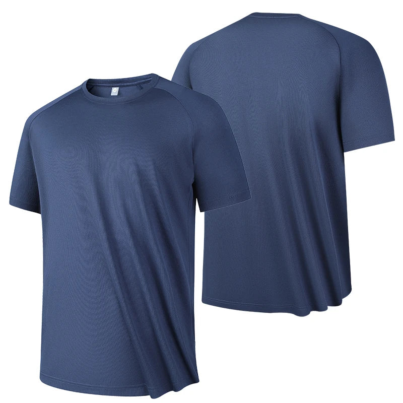 Men's Quick-Dry Gym T-Shirt – Breathable Short Sleeve Running & Fitness Top, Lightweight Sportswear