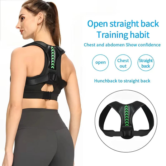 Unisex Adjustable Posture Corrector for Clavicle, Neck, Back & Shoulder