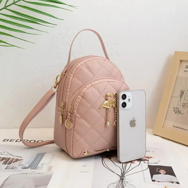 Women Fashion Backpack Ins New Style Female Handbag Leisure Mini Fashion Women Backpacks Phone Packs MIni Backpack