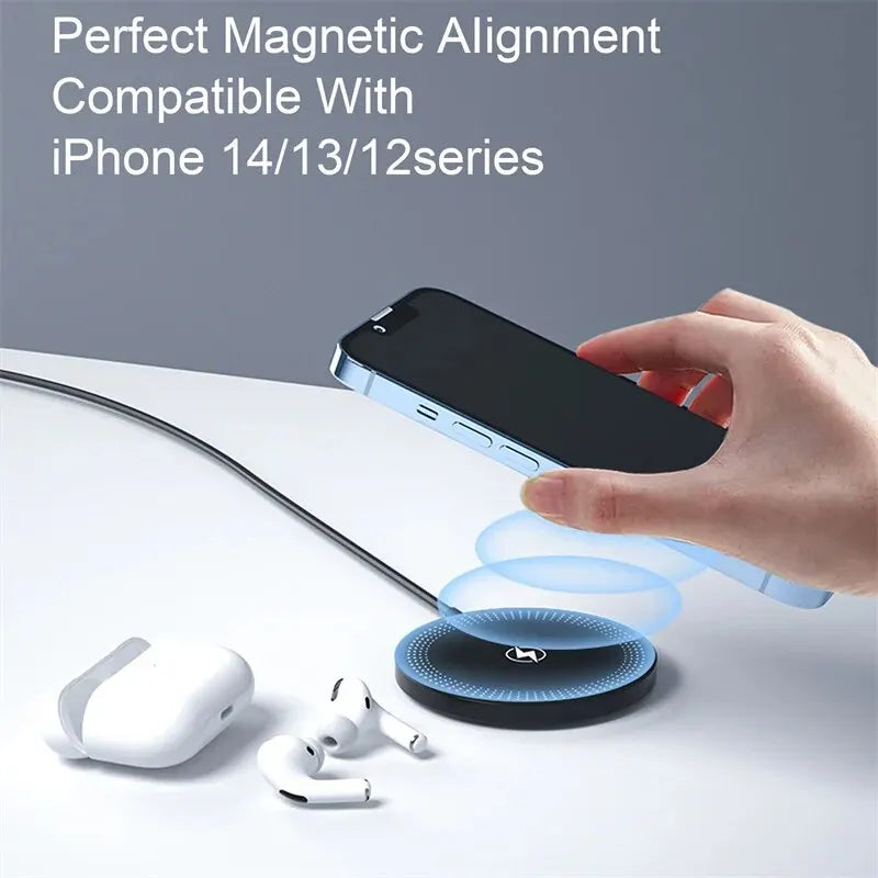 30W Magnetic Wireless Charger Stand Fast Charging for iPhone 15 14 13 12