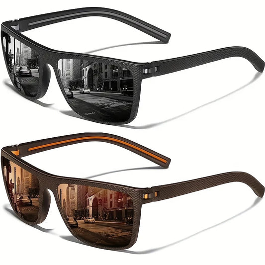 Square Polarized Sunglasses UV Protection Lightweight for Men & Women