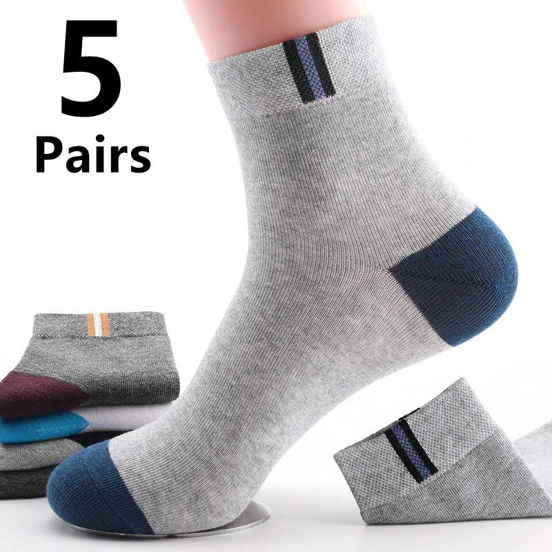 10 Pairs Men's Bamboo Socks Breathable Cotton Winter Business