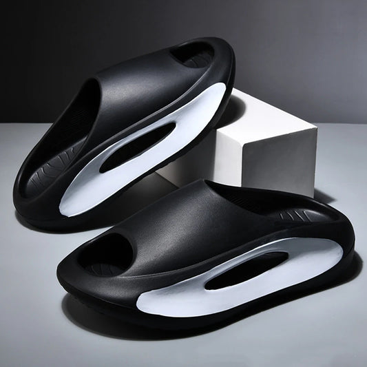 Unisex Thick Sole EVA Slides Soft Indoor Outdoor Slippers & Beach Shoes