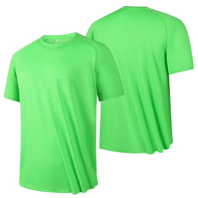 Men's Quick-Dry Gym T-Shirt – Breathable Short Sleeve Running & Fitness Top, Lightweight Sportswear