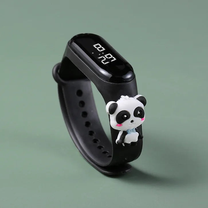 Kids LED Touch Watch Mickey Spiderman Sports Bracelet Waterproof