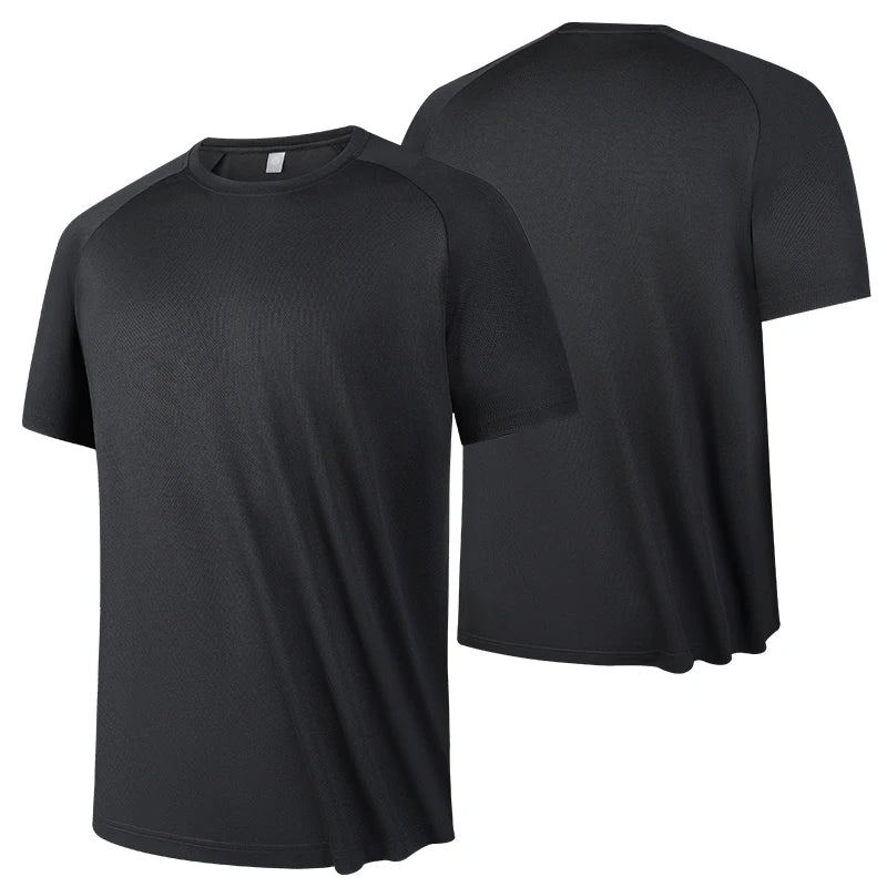 Men's Quick-Dry Gym T-Shirt – Breathable Short Sleeve Running & Fitness Top, Lightweight Sportswear