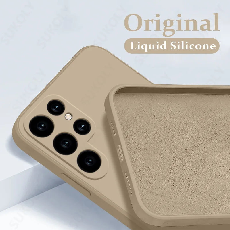Shockproof Liquid Silicone Case for Samsung Galaxy Soft Phone Cover