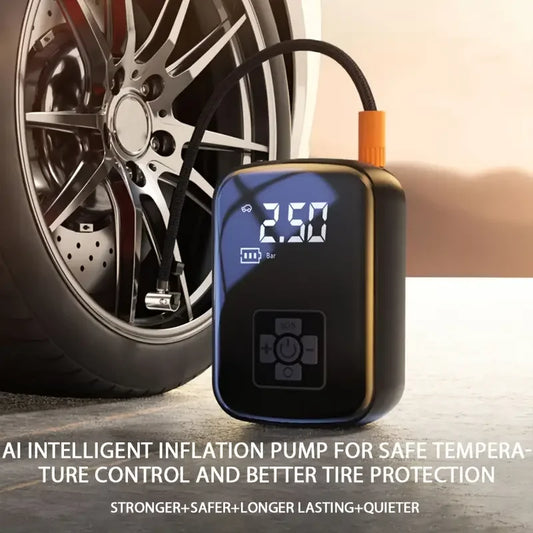 Wireless Car Air Compressor Electric Tire Inflator Pump for Auto & Bike