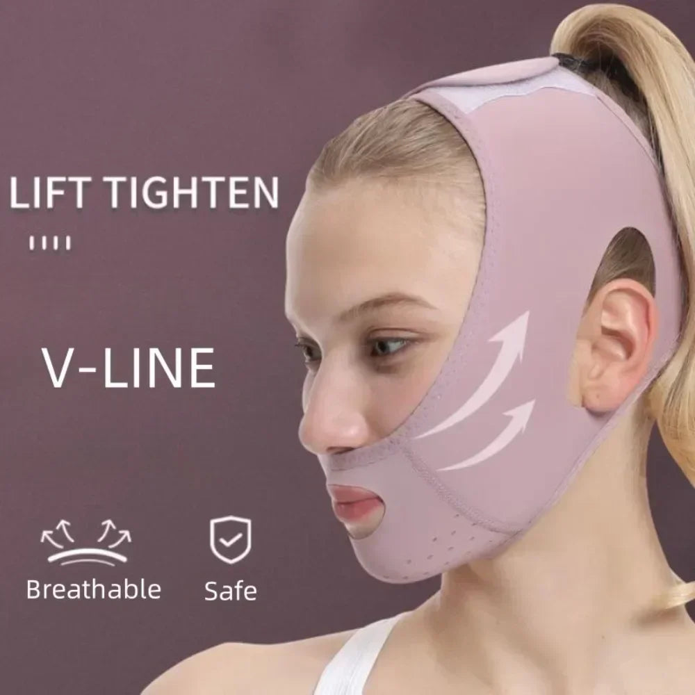 Reusable Face Slimming Bandage V Line Face Shaper Chin Cheek Lift Up Belt Facial Massage Strap Women Beauty Face Skin Care Tools