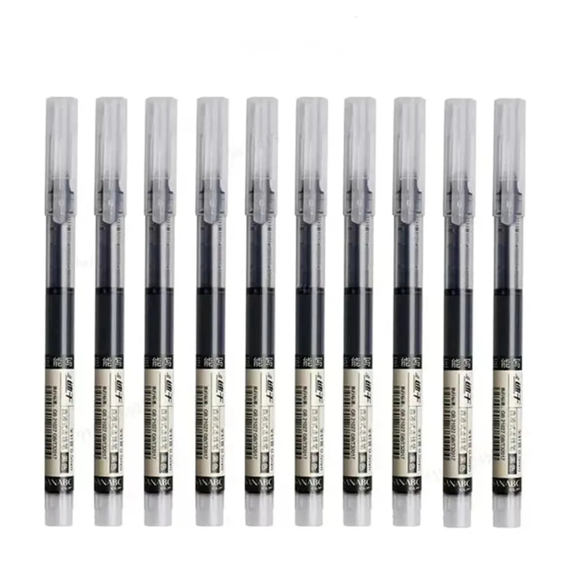 10-Pack High-Capacity Liquid Rollerball Pens Gel Ink for Office & Study