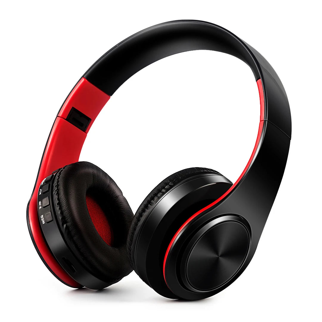 Gold Wireless Bluetooth Headphones w/Mic & 3.5mm Jack for iPhone Samsung