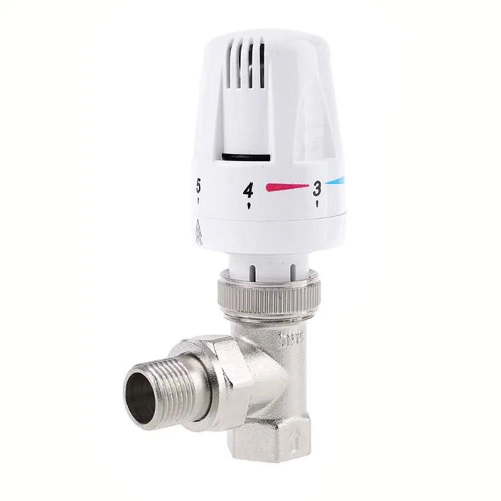 Automatic Thermostatic Radiator Valve G1/2 G3/4 Angle Valve for Heating