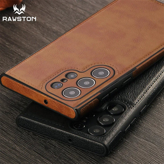 Luxury Vintage PU Leather Case Shockproof Soft Cover for Samsung Camera