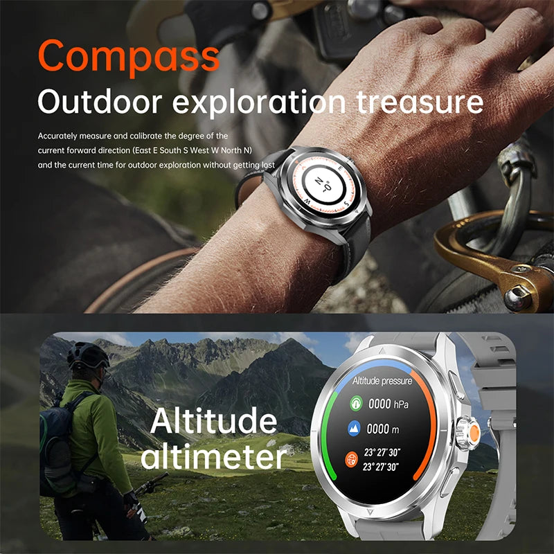 S4 Ultra Rugged Outdoor Smartwatch with AMOLED Display, GPS, NFC & Bluetooth Calling