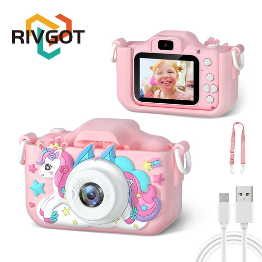 Kids Camera 1080P HD Toddler Digital Video Camera Gift with Silicone Case