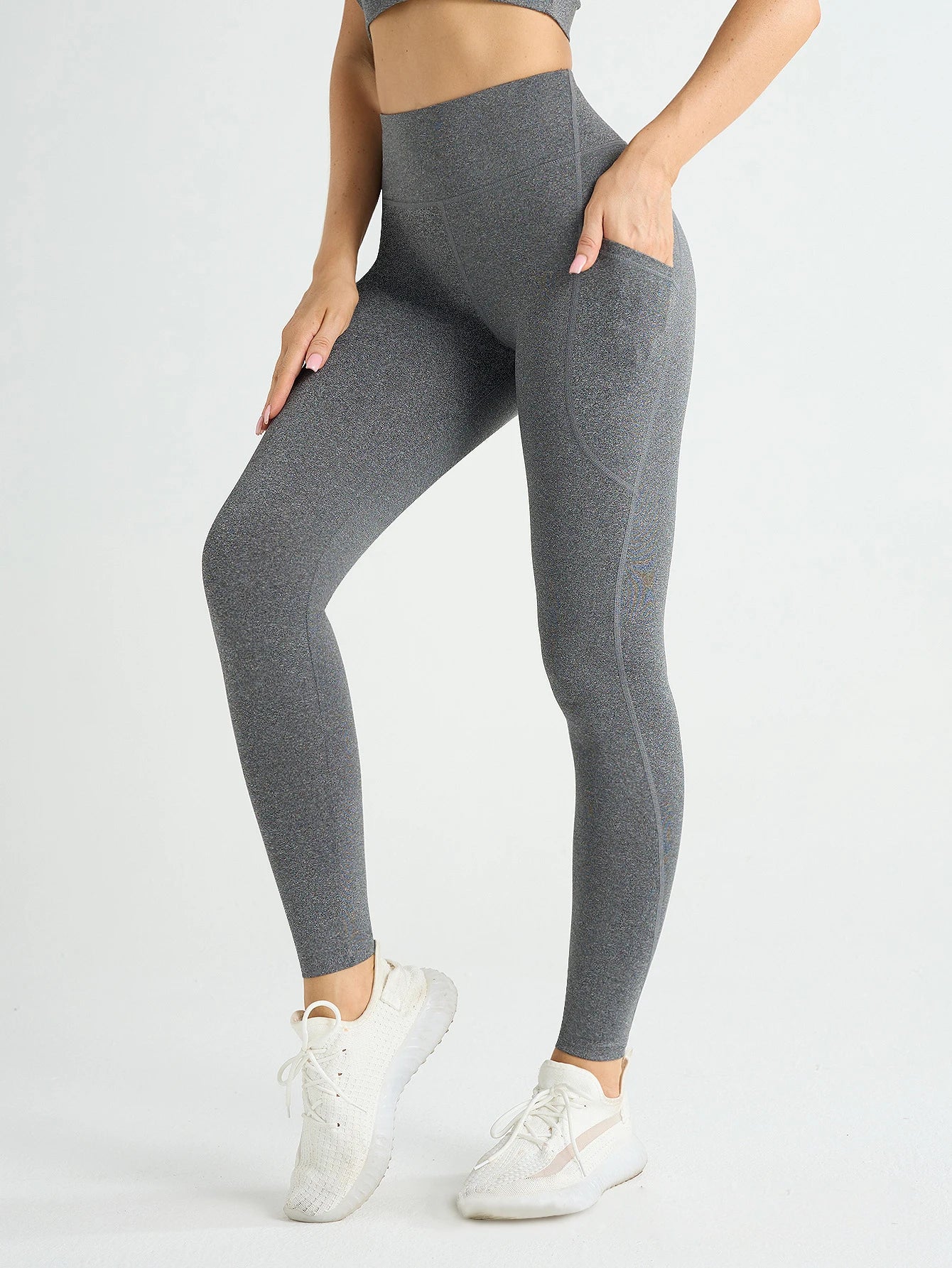Women's High Waist Yoga Leggings – Stretch Tights with Pockets for Fitness