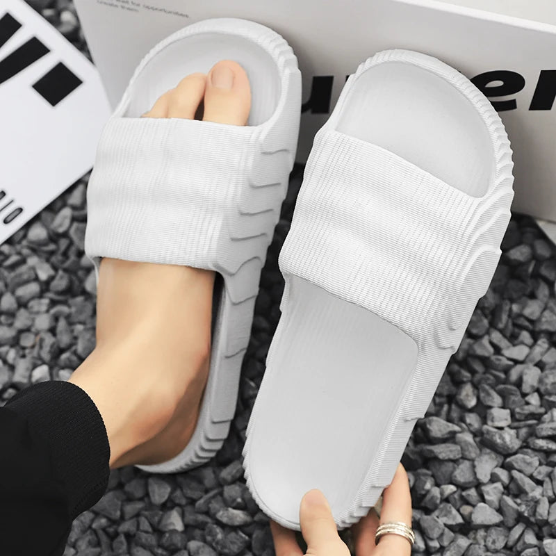 Soft Indoor Slippers for Men Women Non-Slip Bathroom Sandals, Summer Home Flip Flops, Hotel Flat Shoes