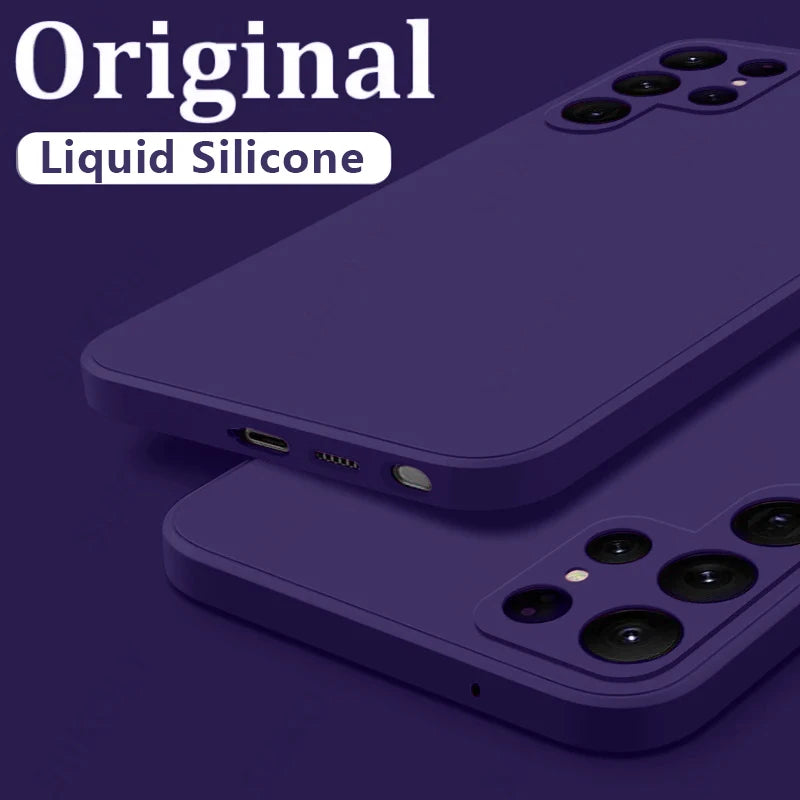 Shockproof Liquid Silicone Case for Samsung Galaxy Soft Phone Cover