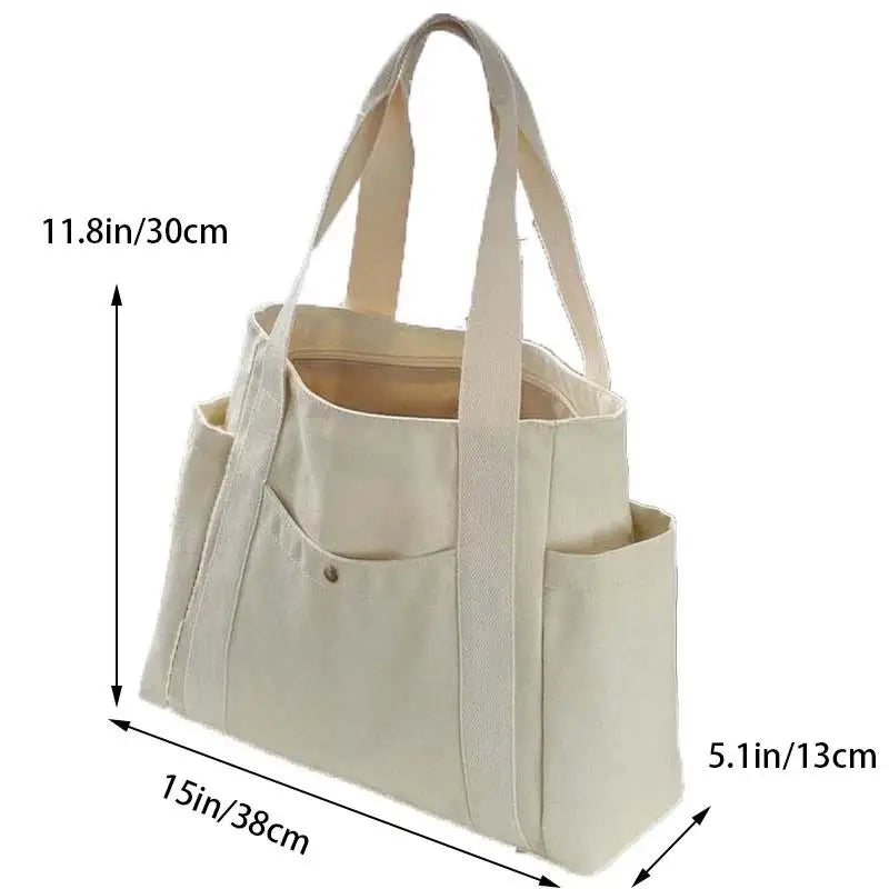 Tote Canvas Bag for Work Outgoing High Appearance Commuting Versatile Art Student Clothing Book Shoulder Bag Bag