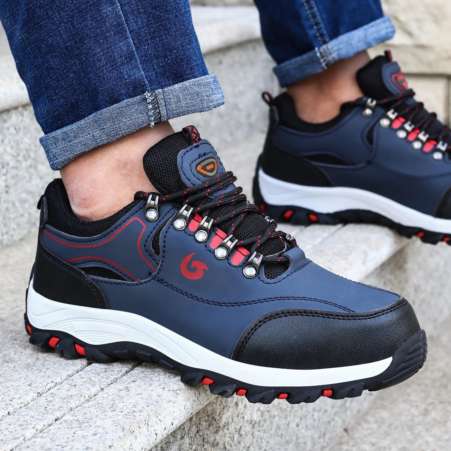 Men Work Boots Puncture-Proof Work Safety Shoes Protective Working Shoes Male Footwear Security Sneakers