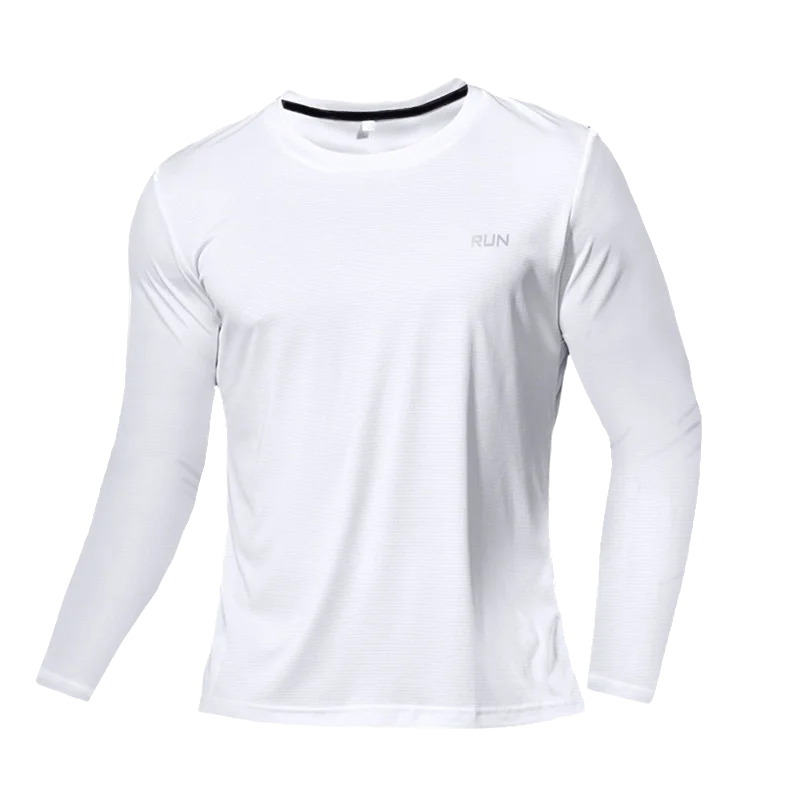 Men's Quick-Dry Long Sleeve T-Shirt – Breathable Gym & Running Top, Autumn Fitness Training Sportswear