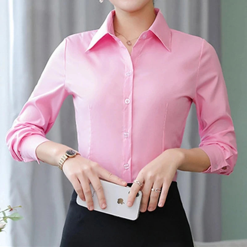 Elegant Women's Long Sleeve Shirt perfect for Office & Business Wear