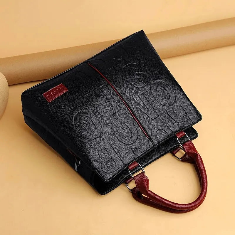 Women's PU Leather Crossbody Bag – Large Capacity Luxury Travel Handbag