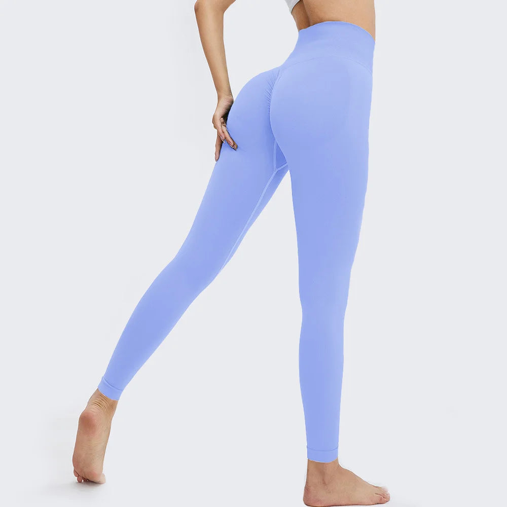 Women's Seamless Push-Up Leggings High Waist, Tummy Control, Gym Workout & Yoga Pants