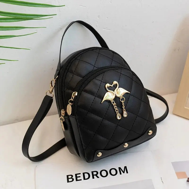 Women Fashion Backpack Ins New Style Female Handbag Leisure Mini Fashion Women Backpacks Phone Packs MIni Backpack