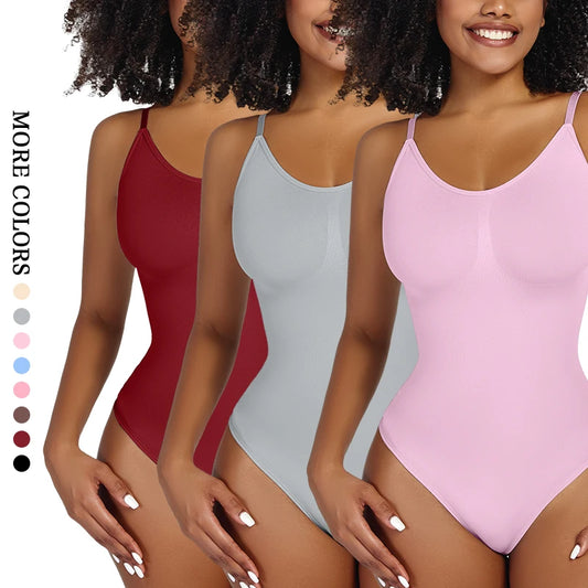Women's Smoothing Bodysuit Shapewear – Thong Full Body Slimmer Faja