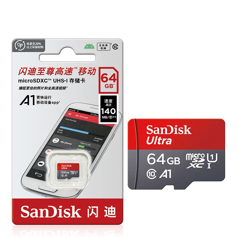 Micro SD Memory Card Class 10 U3 A1 64GB 32GB 128GB