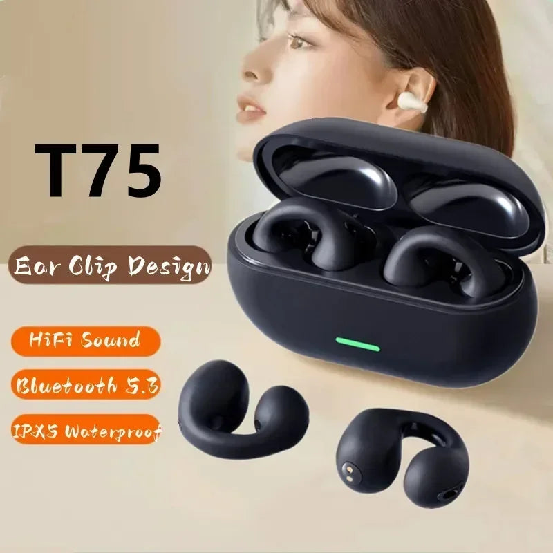 NEW Bluetooth 5.3 Wireless Bone Conduction Earphone fo Samsung iphone