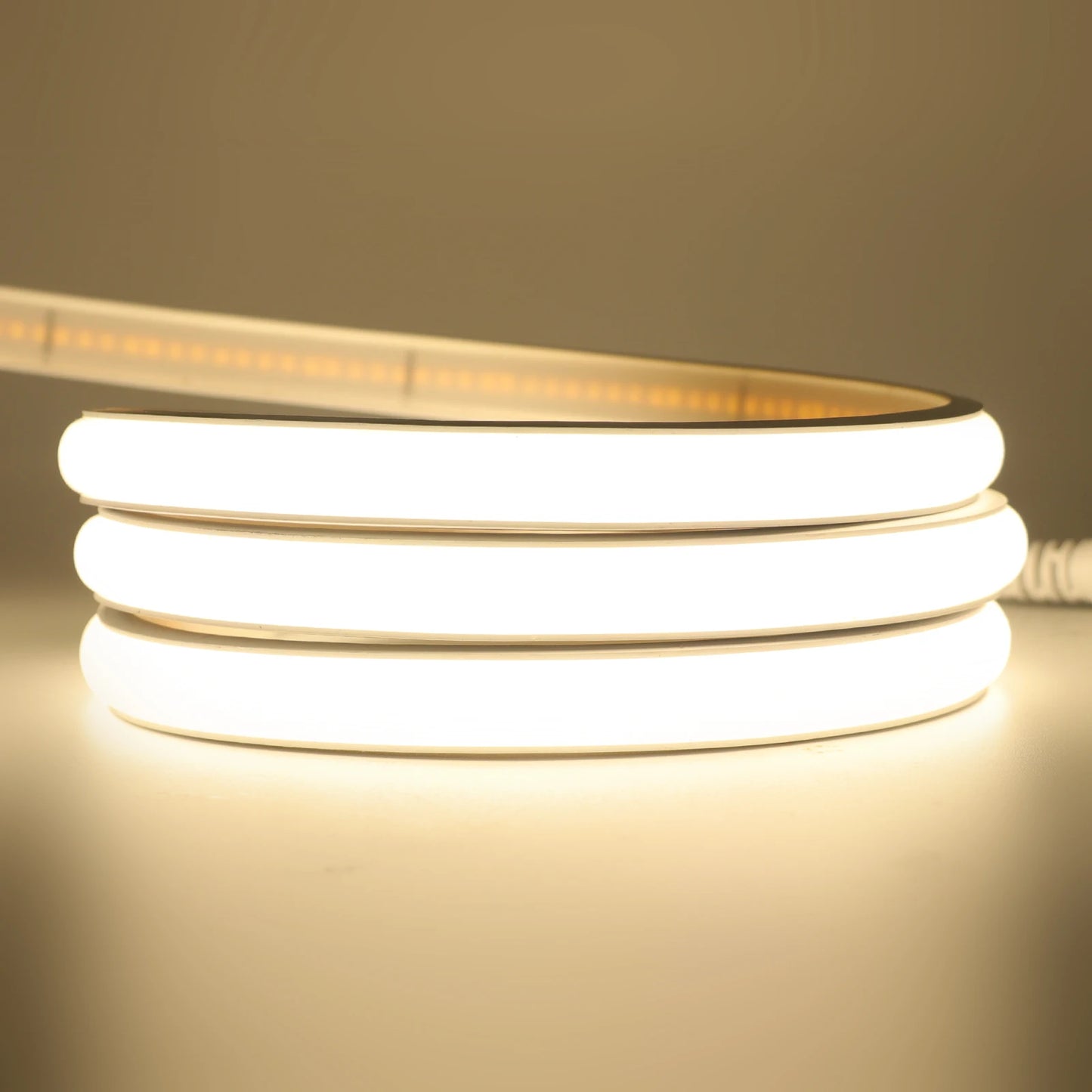 Waterproof COB LED Strip Light 12V/24V Flexible Neon Tape, 320 LEDs High-Density Linear Lighting (0.5-20M)