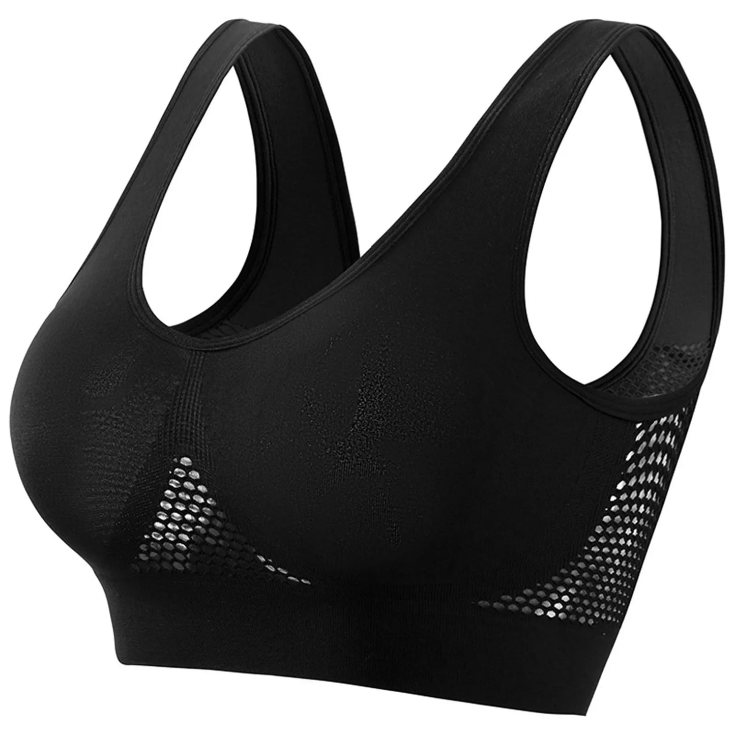 Shockproof Sports Bra with Stylish Back  High Support Yoga Vest for Women