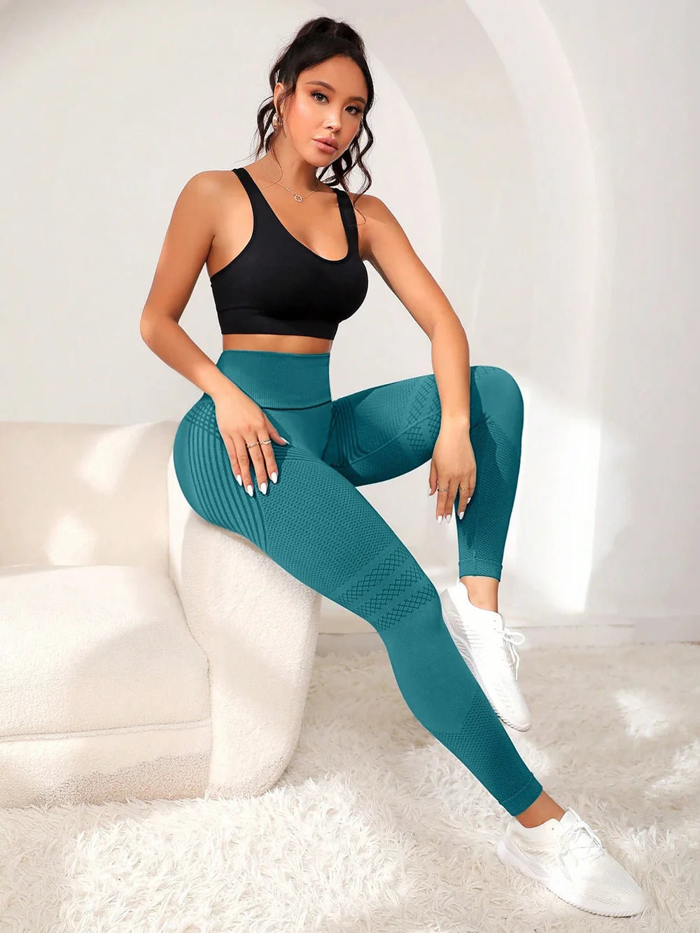 Women's High Waist Sports Leggings Butt Lift Yoga Running Fitness Pants