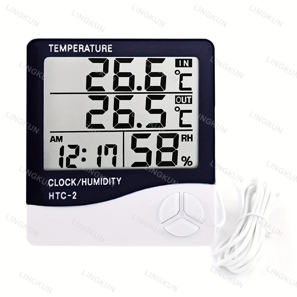 LCD Digital Thermometer Hygrometer Indoor Temperature Humidity Sensor Gauge