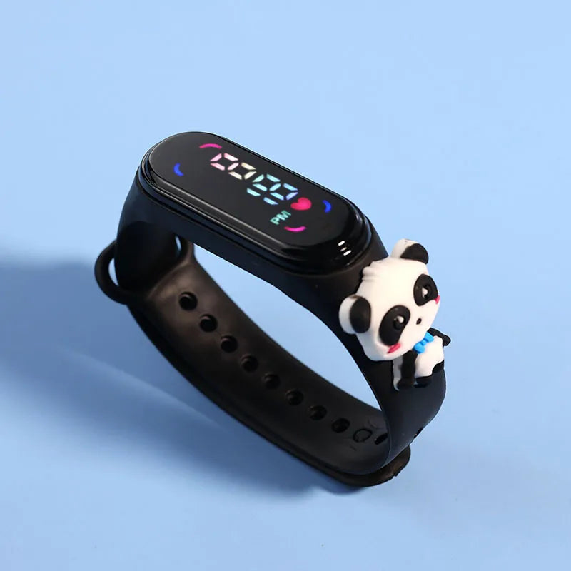 Kids LED Touch Watch Mickey Spiderman Sports Bracelet Waterproof