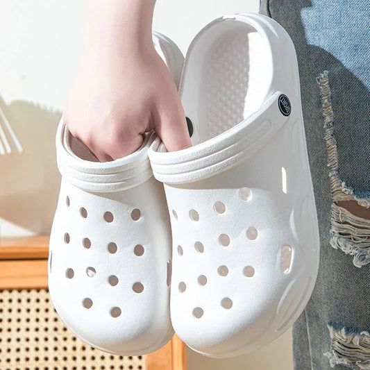 Summer Closed Toe Sandals – Hollow Out Non-Slip Garden Shoes