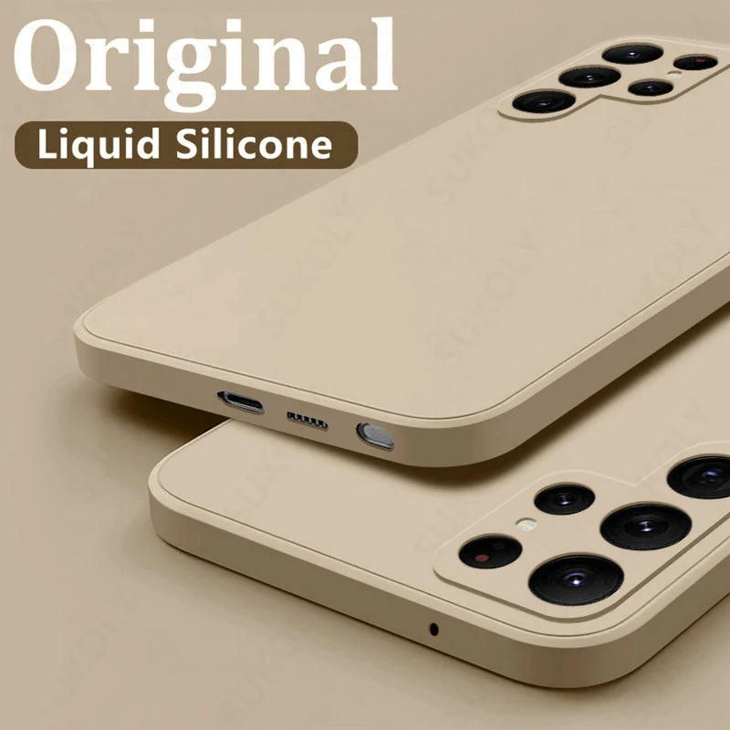 Shockproof Liquid Silicone Case for Samsung Galaxy Soft Phone Cover