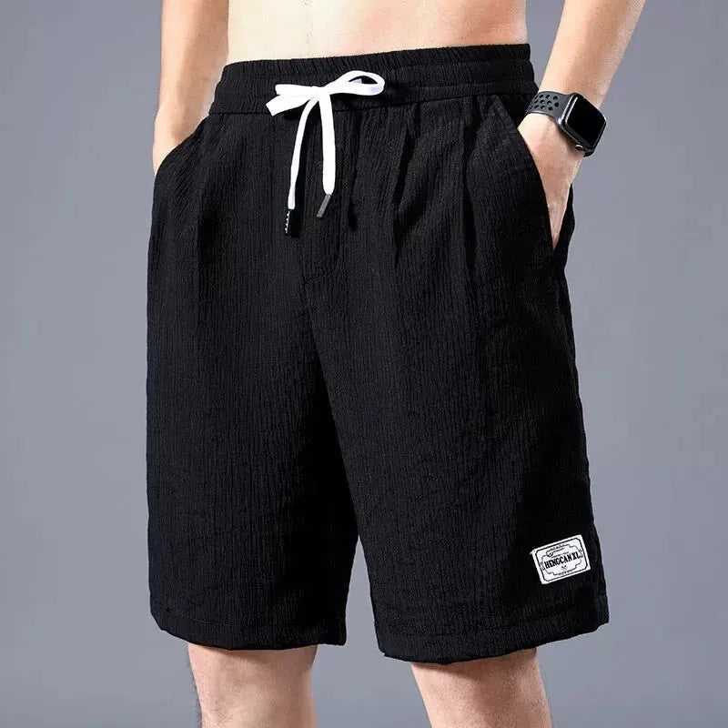 Men's Ice Silk Shorts Loose Fit, Breathable, Lightweight Sports & Casual Pants, Summer Cool XL-XXXL