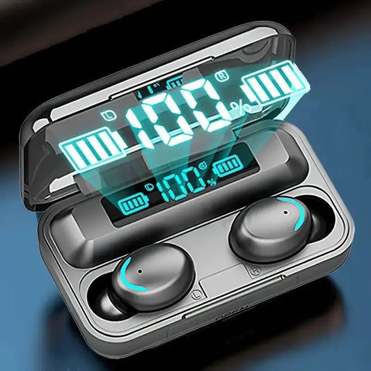 Wireless Bluetooth Earbuds Waterproof Headphones w/Charging Case