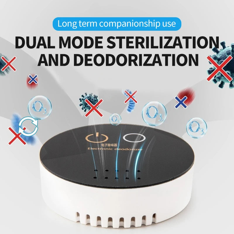 Portable Air Purifier Ozone Sterilizer Deodorizer for Shoe Cabinet & Pets