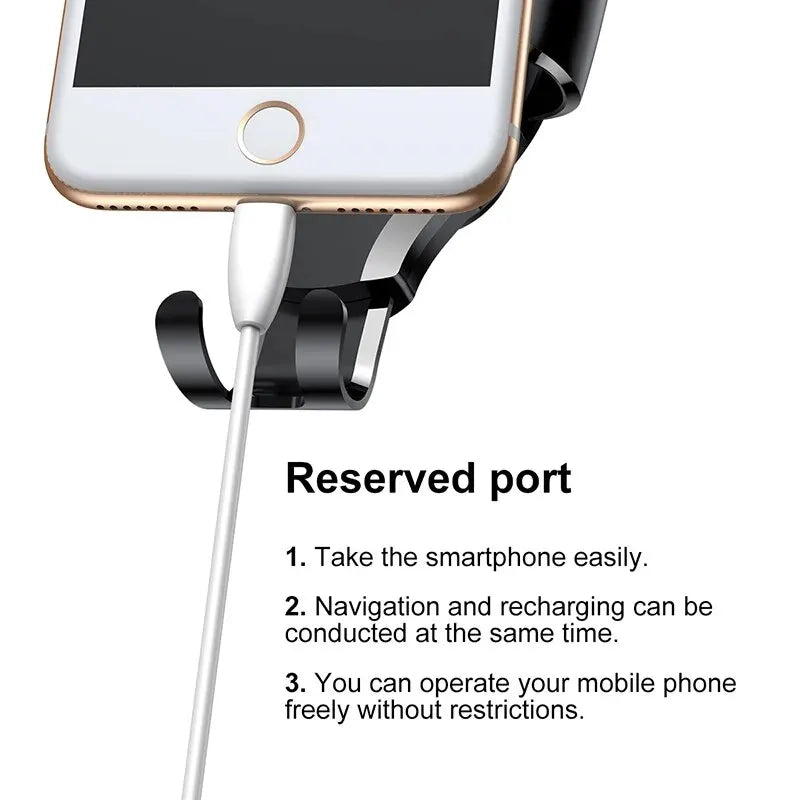 Gravity Car Phone Holder Dashboard Mount for iPhone Samsung Xiaomi Huawei