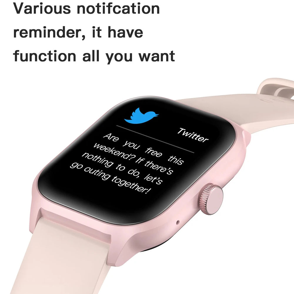 Smart Watch Bluetooth Call, Touch Screen, Fitness Tracker, Music, Sports Smartwatch for Android