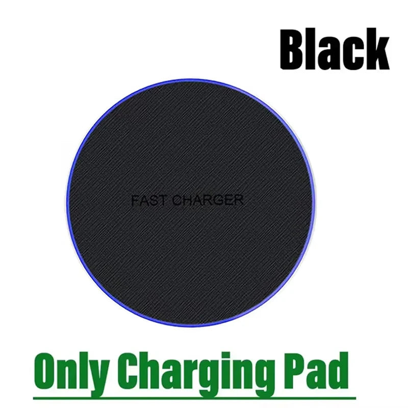 Ultra-Thin Fast Wireless Charger Pad for iPhone 15 14 Samsung S24 S23 S22